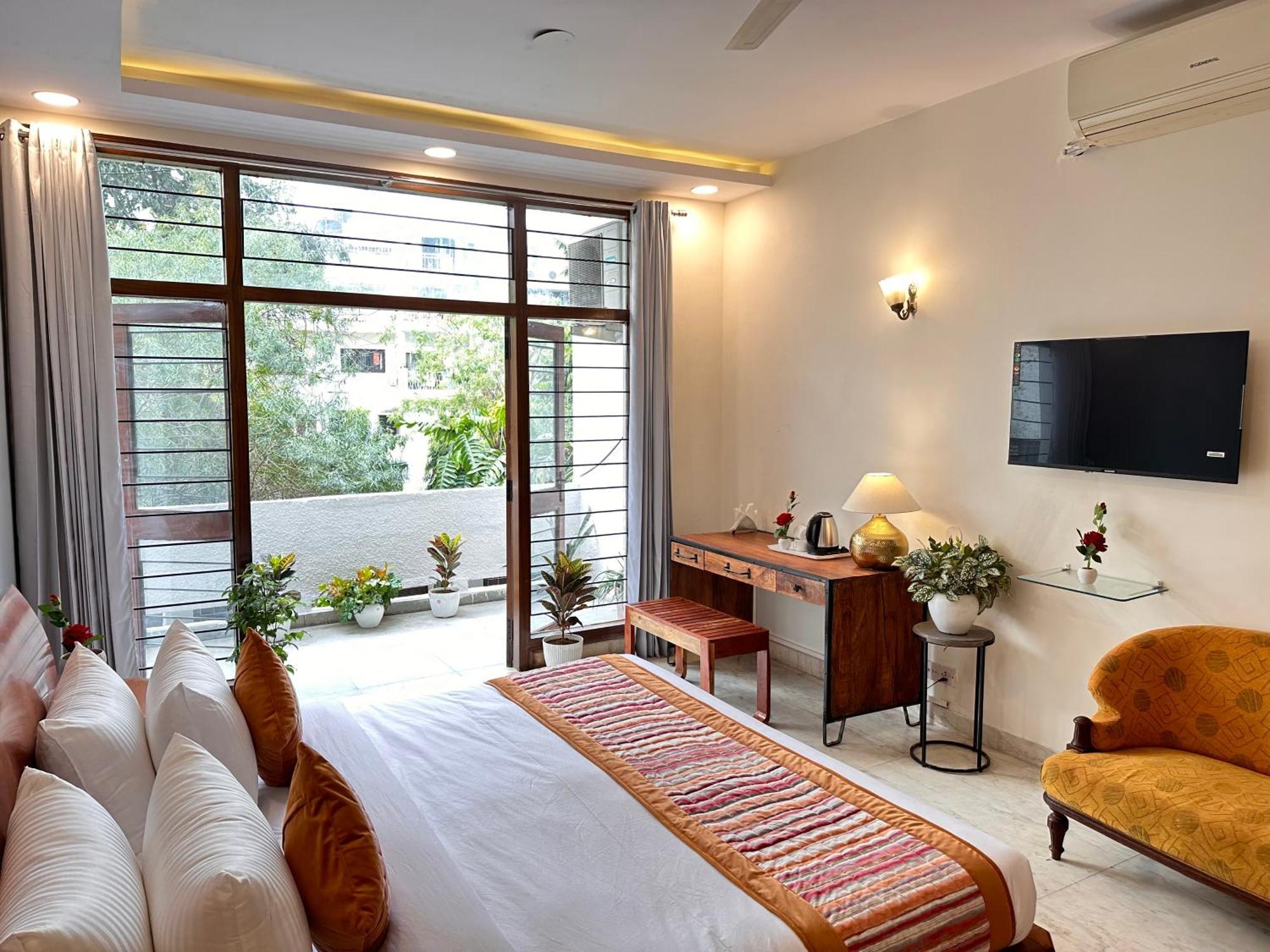 מלון Grove Residency Hauz Khas New Delhi Couple Friendly מראה חיצוני תמונה