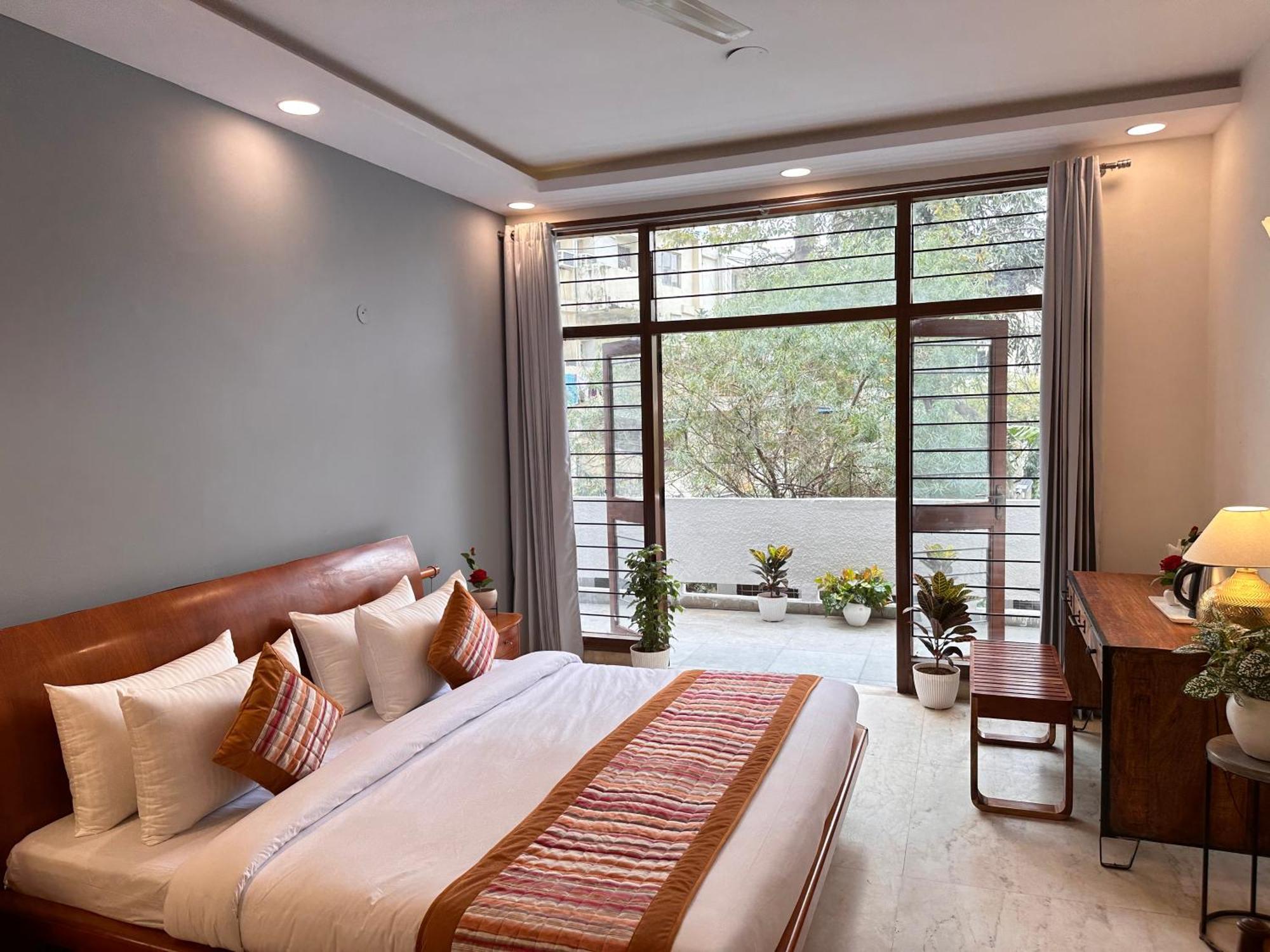 מלון Grove Residency Hauz Khas New Delhi Couple Friendly מראה חיצוני תמונה