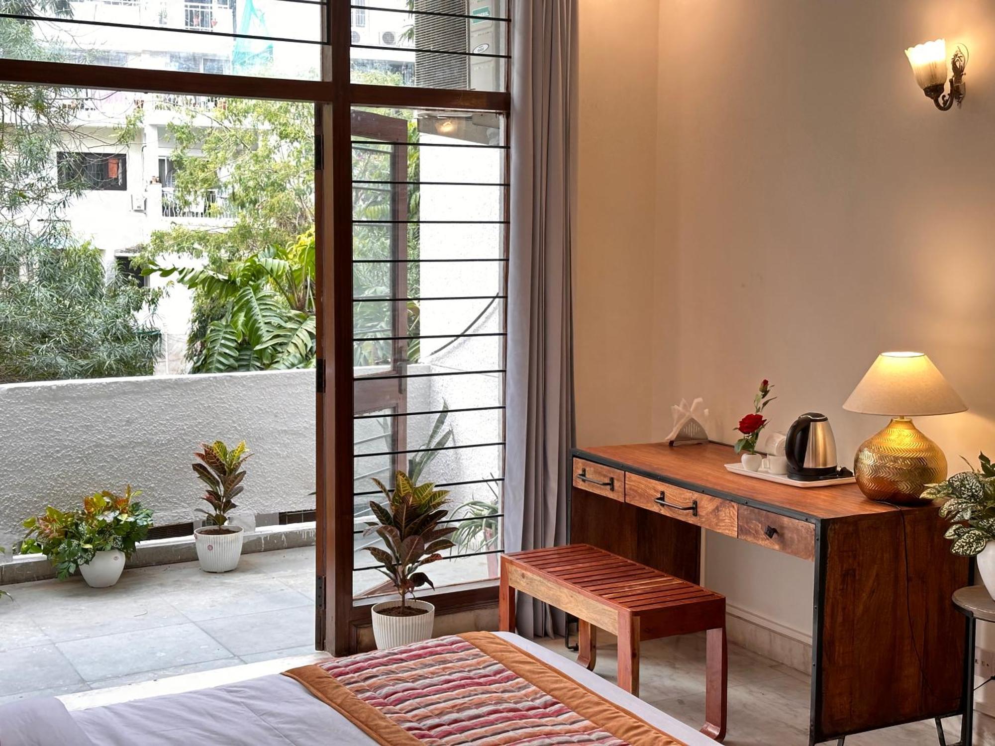 מלון Grove Residency Hauz Khas New Delhi Couple Friendly מראה חיצוני תמונה